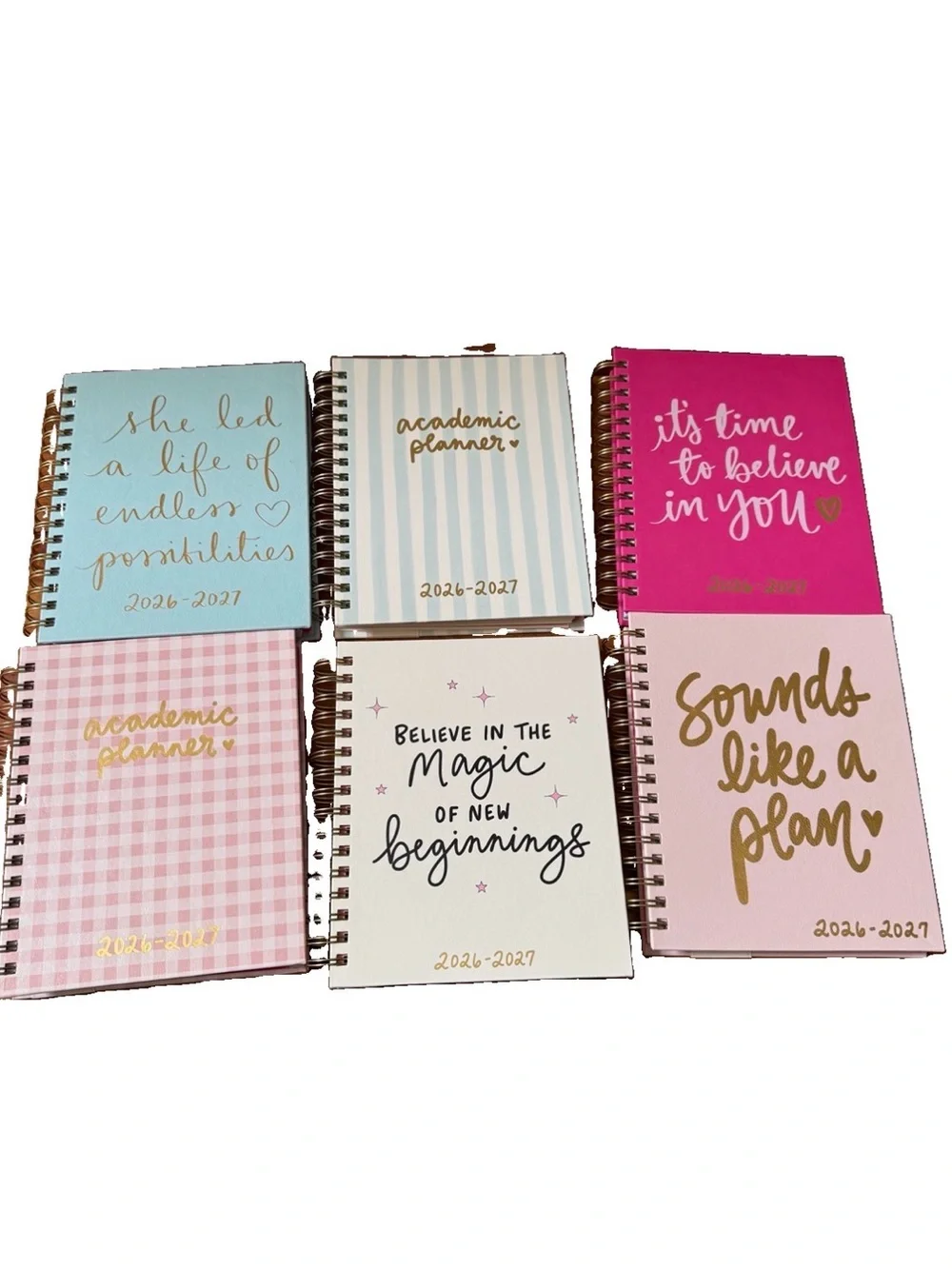 Eccolo Planner 2026- 2027 18-Month Weekly & Monthly Planner Hard Cover 8x7.5”